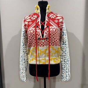 BDG Urban Outfitters Alpine-chic Rian Lace-Up Nordic Sweater